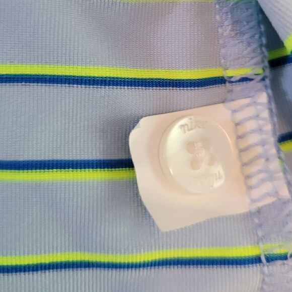 EC NIKE GOLF SLEEVELESS STRIPE POLO FIT DRY SZ. M - Picture 4 of 5